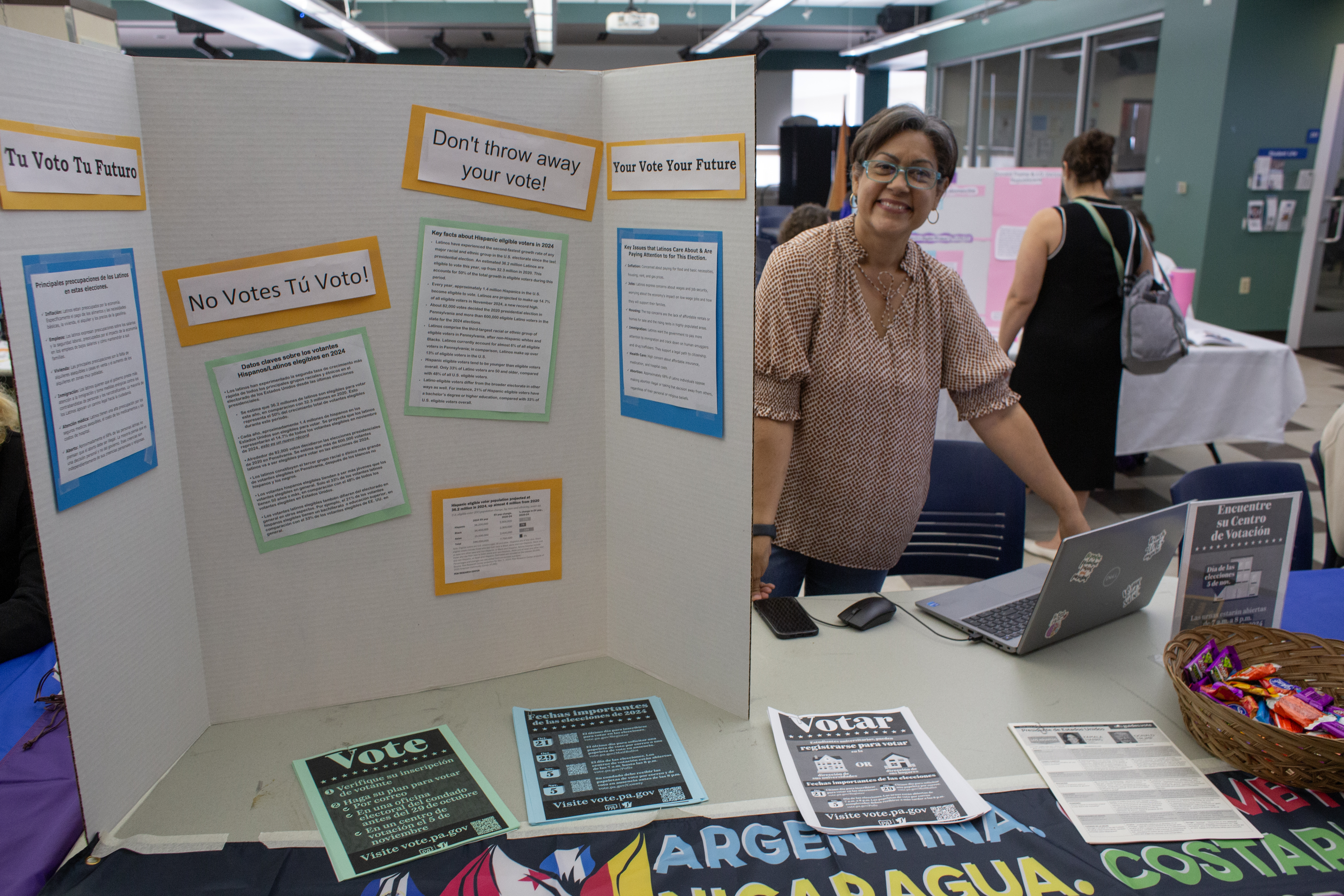 voter table with hispanic caucus